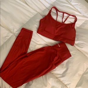 Alphalete alphalux legging and sports bra